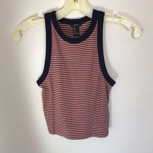 STRIPED CROP TOP NWT